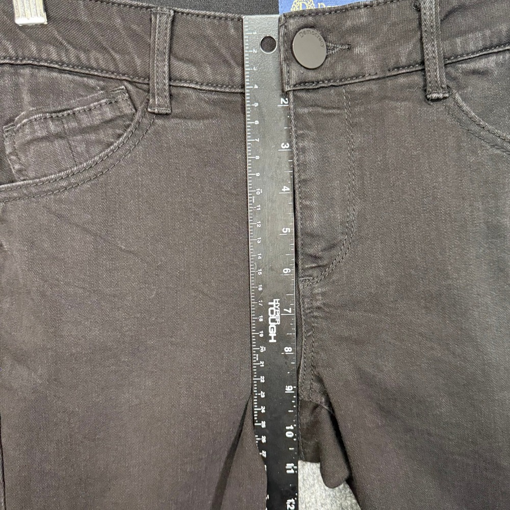 Democracy Jeans Womens 8 Black Bootcut Stretch Ab Solution Tummy Control 32x33 - Picture 11 of 16